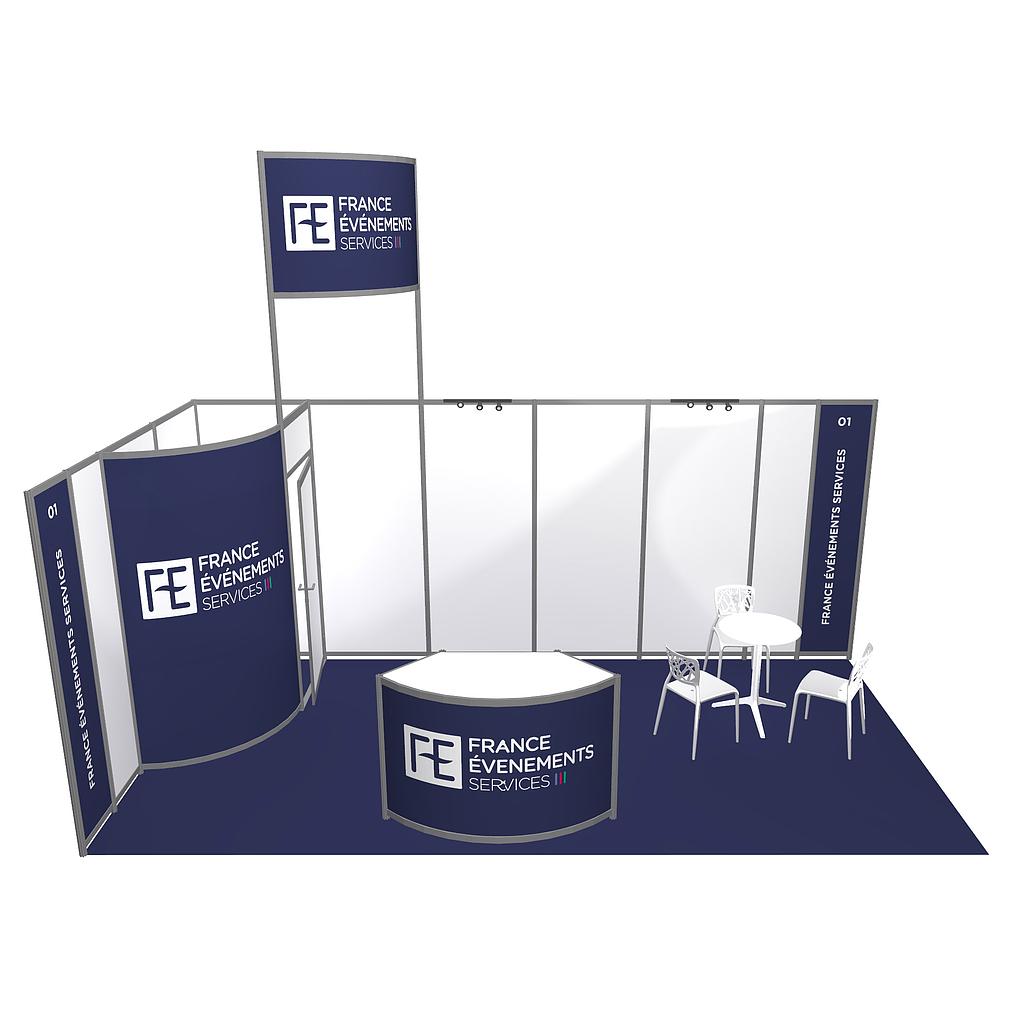 Stand Pack 6 COM (de 9 à 27 m²)