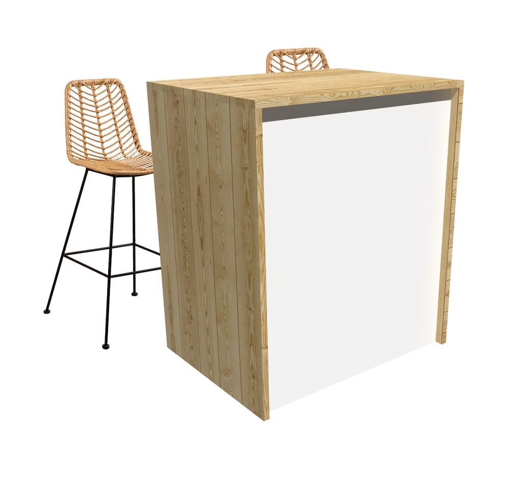 Comptoir modulaire d'appoint 1 x 0.5 x ht 1.05 m avec fermeture à clé (copie)