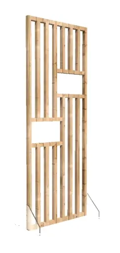 Cloison claustra Eco Bois tasseau